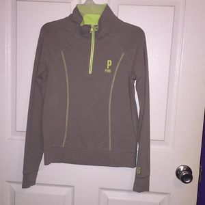 PINK half zip pull over